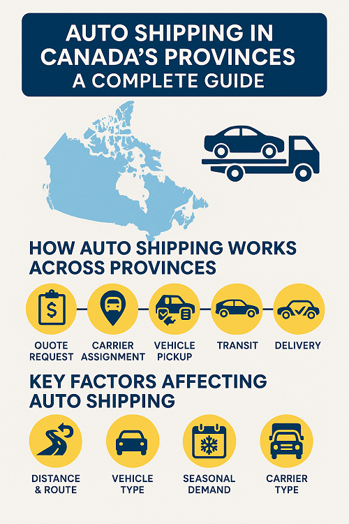 Auto Shipping in Canada's Provinces