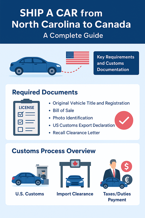 Ship a Car from North Carolina to Canada