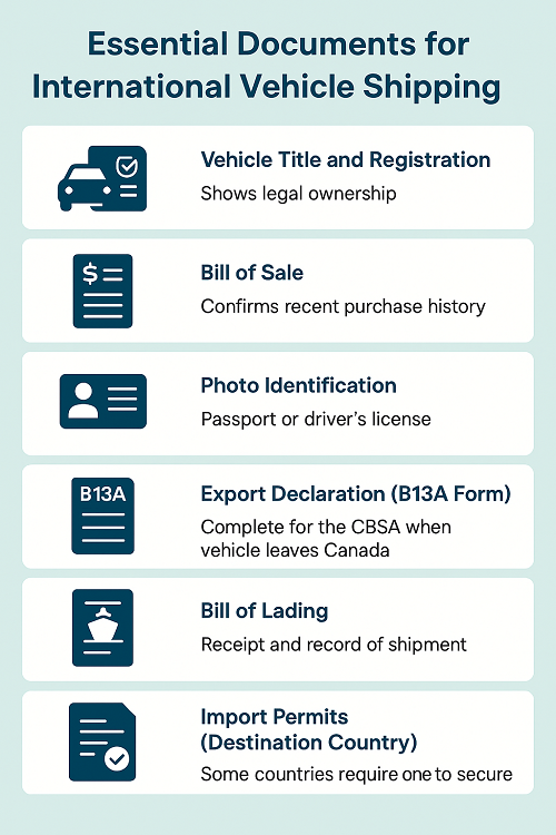 Shipping a Vehicle from Canada to Foreign Countries